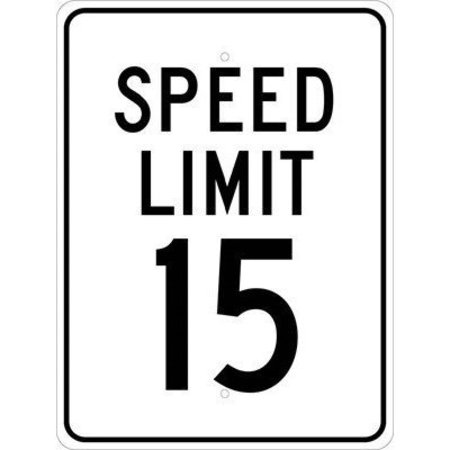 Nmc Speed Limit 15 Sign, TM19J TM19J